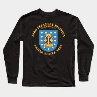 Army - 23rd Infantry Division w DUI - Americal Long Sleeve T-Shirt